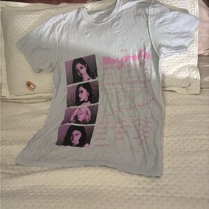 Reversible Women’s/Men's Pale Blue Graphic Short Sleeve Tee - Unbranded